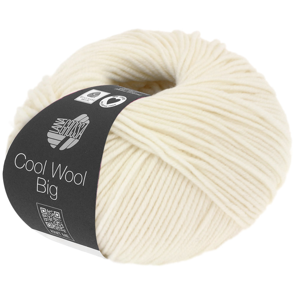 Lana Grossa Cool Wool Big -601 ruw wit