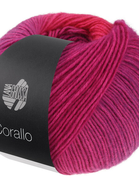 Lana Grossa Corallo -04 Roodviolet/Fuchsia/Roze