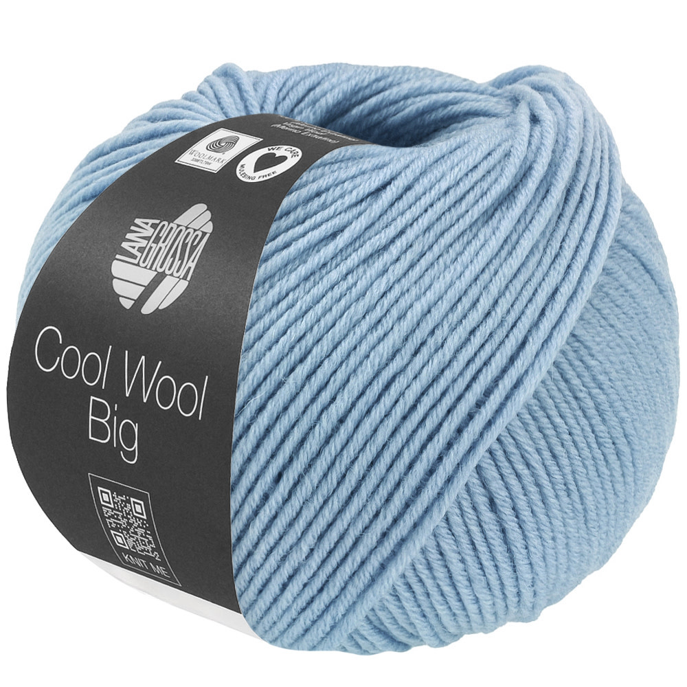 Lana Grossa Cool Wool Big -1702 lichtblauw gemêleerd