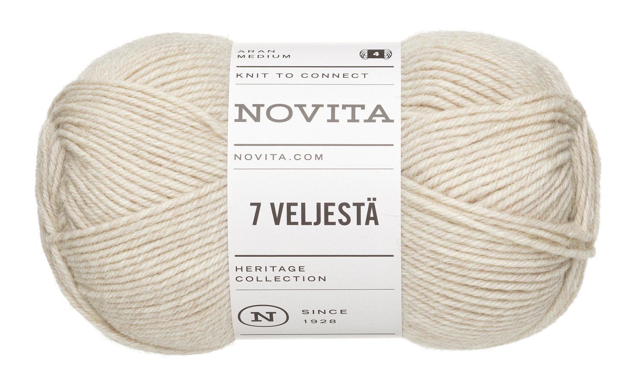 Novita 7 Veljestä 100g -061 linen