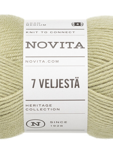 Novita 7 Veljestä 100g -3161 lichtsage groen