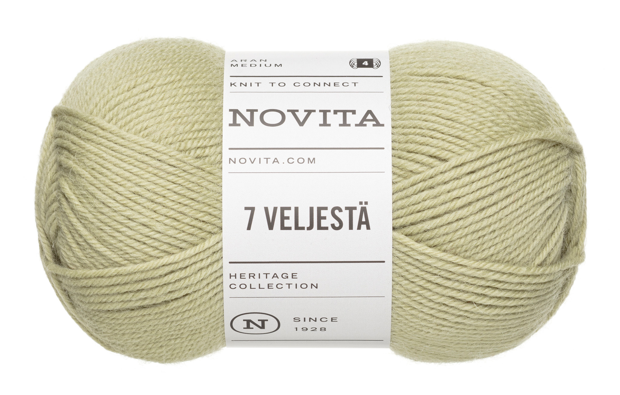 Novita 7 Veljestä 100g -3161 lichtsage groen