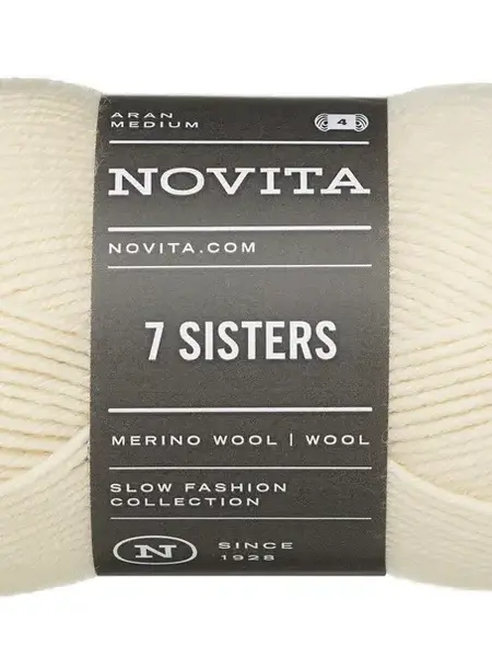 Novita 7 Sisters 100g -010 off white