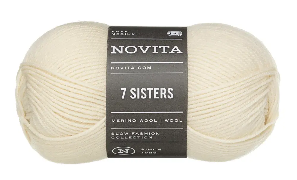 Novita 7 Sisters 100g -010 off white