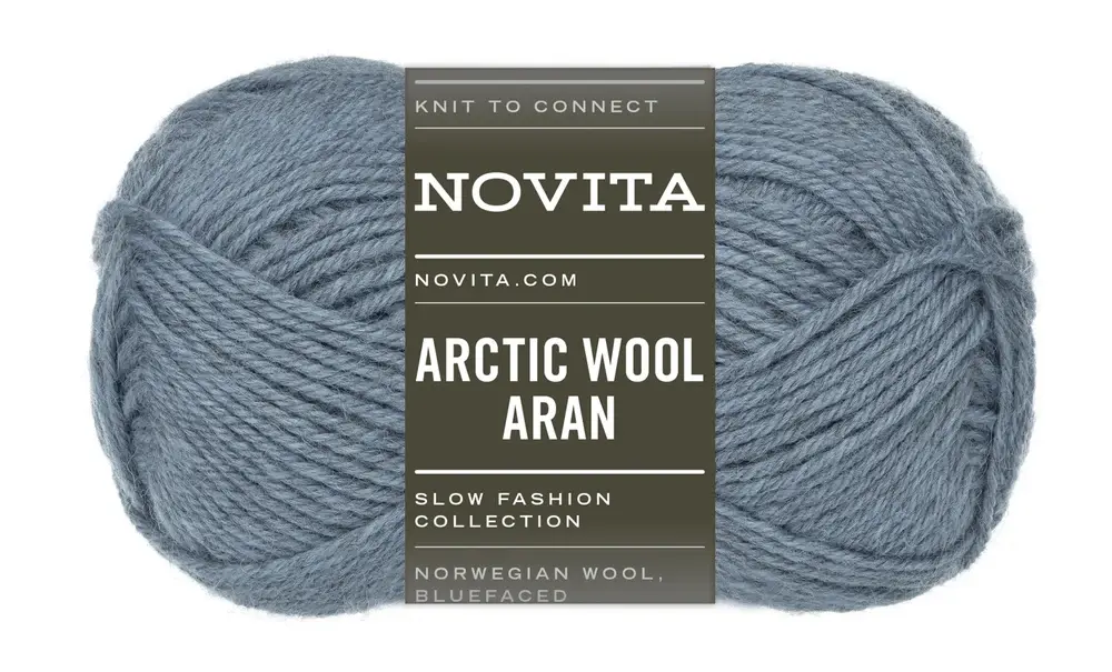 Novita Arctic Wool Aran 100 g -124 ground ice