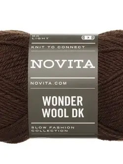 Novita Wonder Wool DK 50g -6341 dark chocolate