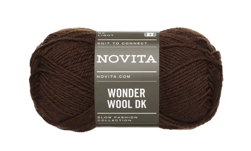 Novita Wonder Wool DK 50g -6341 dark chocolate