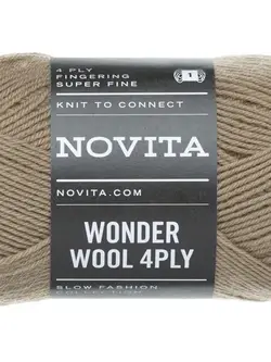 Novita Wonder Wool 4PLY 50g - 618 sandbank