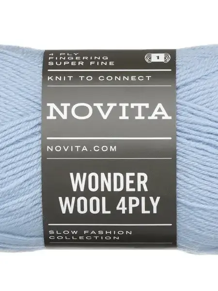 Novita Wonder Wool 4PLY 50g -1001 light forget me no