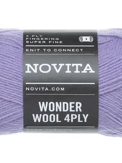Novita Wonder Wool 4PLY 50g -730 blueberry milk