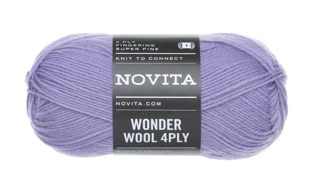 Novita Wonder Wool 4PLY 50g -730 blueberry milk