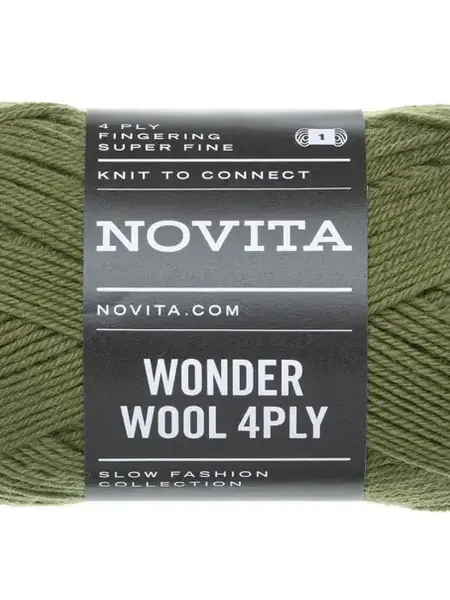Novita Wonder Wool 4PLY 50g -306 moss