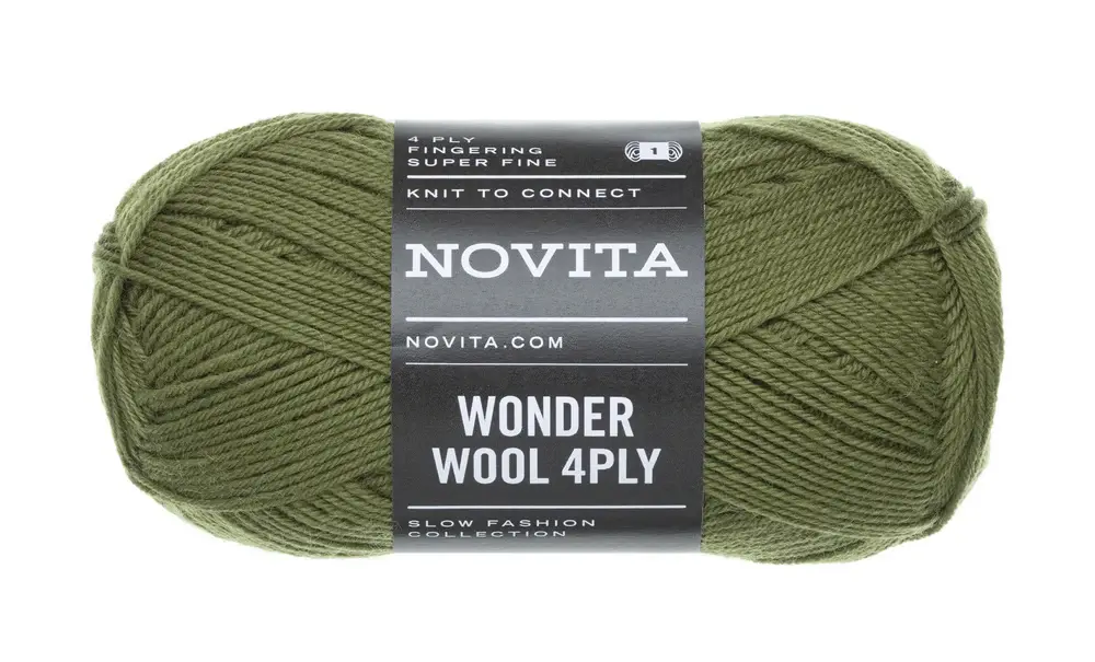 Novita Wonder Wool 4PLY 50g -306 moss