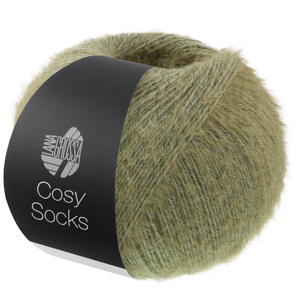 Lana Grossa Cosy Socks -12 grijsgroen