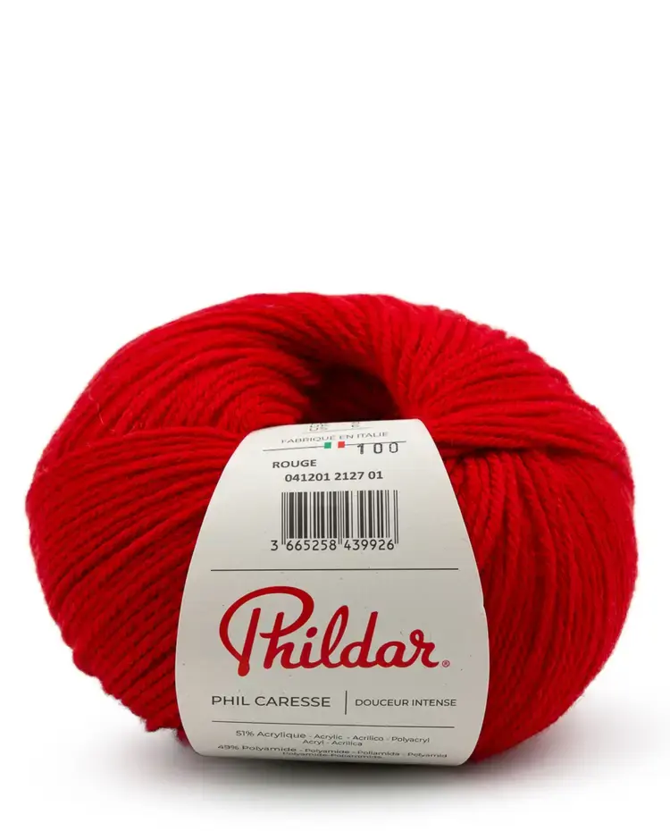 Phildar Phil Caresse -rouge