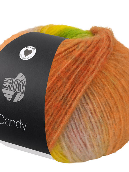 Lana Grossa Candy -01 oudroze/grijs roze/grijs beige/geelgroen/geel/kameel/beige/munt/oranje/blauw/modder/licht grijs/bleekgrijs