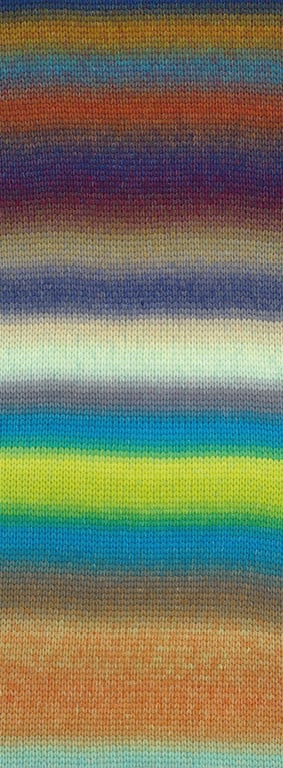 Lana Grossa Candy -04 kameel/munt/donker bruin/donker blauw/donker grijs/roest/donker violet/taupe/grijs beige/turkoois/groen/geelgroen