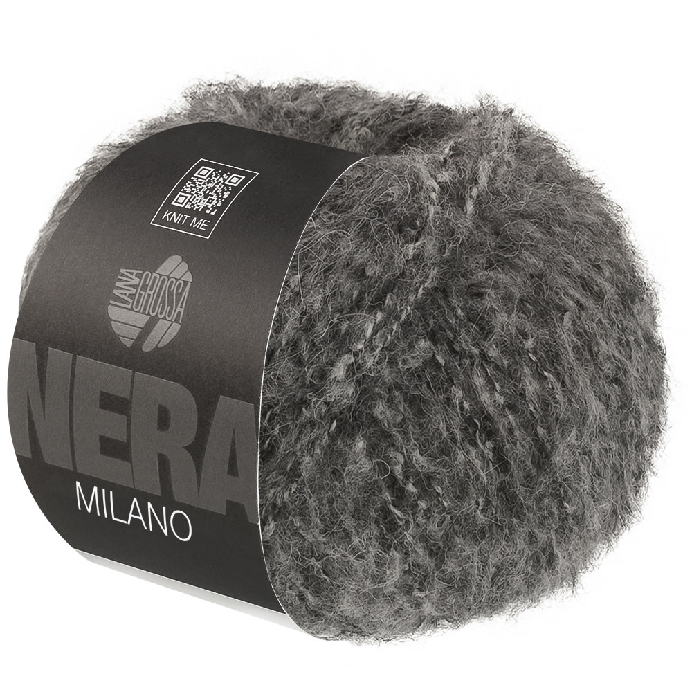 Lana Grossa Milano -02 donkergrijs gemeleerd