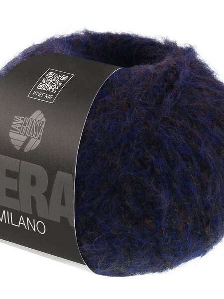 Lana Grossa Milano -11 blauw/bruin gemeleerd