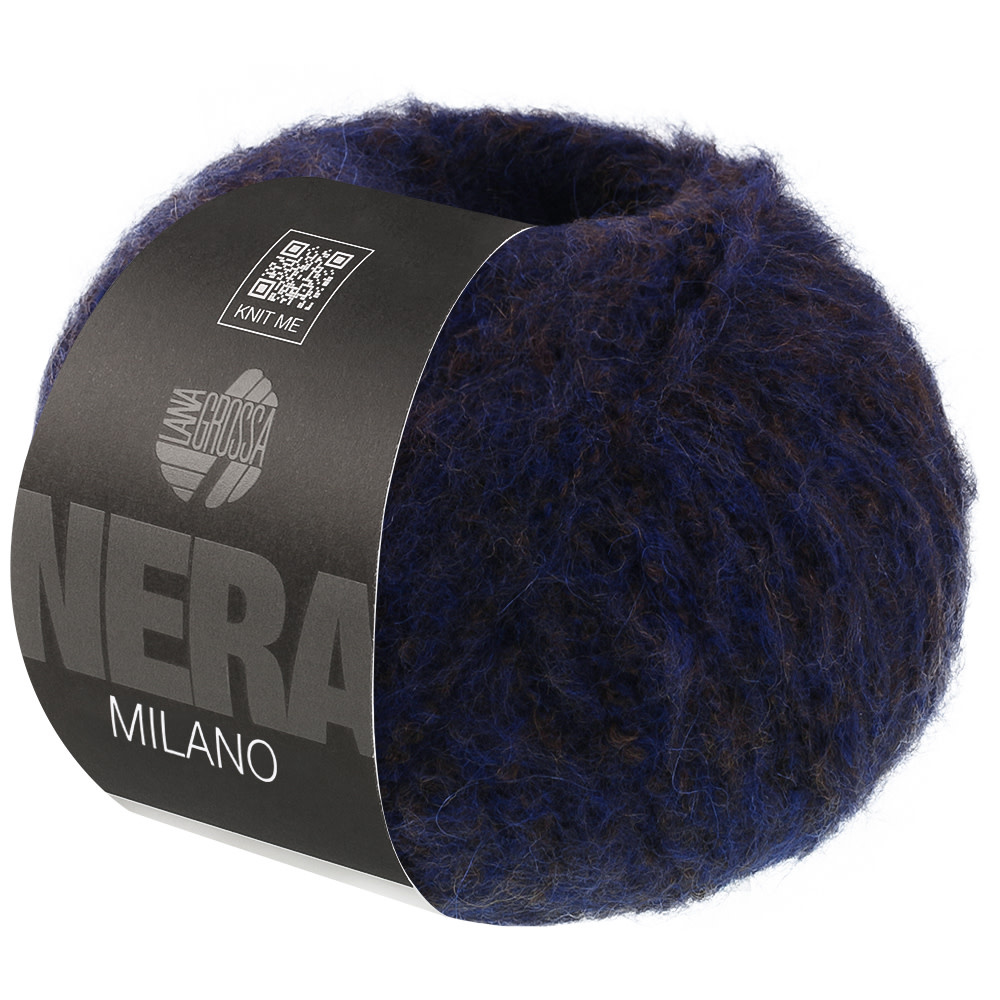 Lana Grossa Milano -11 blauw/bruin gemeleerd