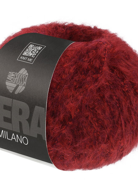 Lana Grossa Milano -13 rood gemeleerd