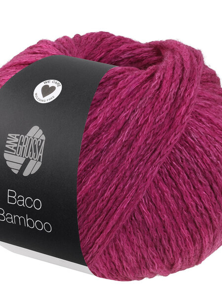 Lana Grossa Baco Bamboo -11 donkerfuchsia