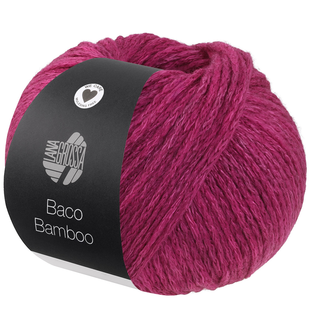 Lana Grossa Baco Bamboo -11 donkerfuchsia