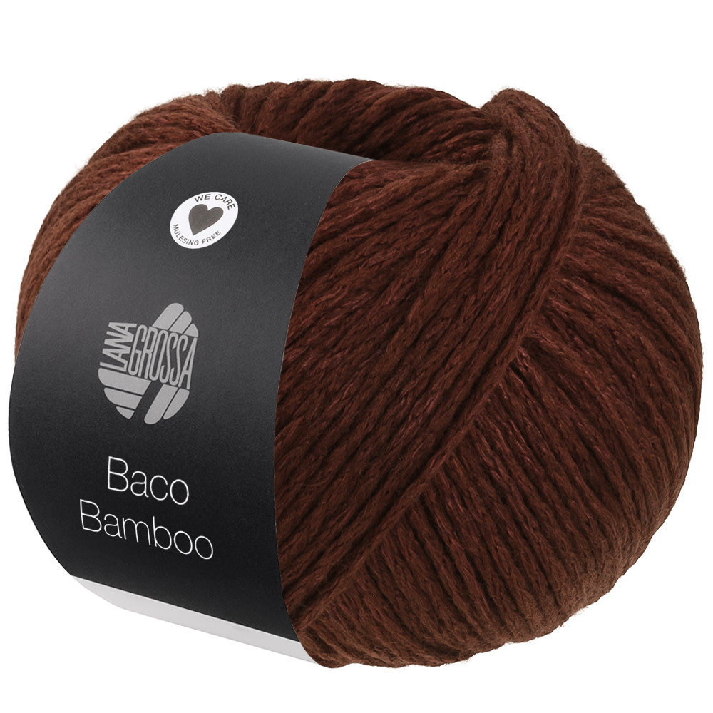 Lana Grossa Baco Bamboo -13 roodbruin