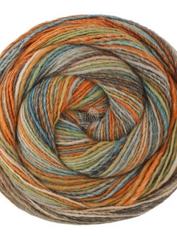 Lana Grossa Gomitolo Disegno -522 olijf/beige/oker/donker grijs/licht grijs/turkoois/oranje/munt