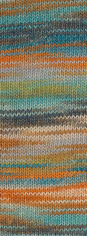 Lana Grossa Gomitolo Disegno -522 olijf/beige/oker/donker grijs/licht grijs/turkoois/oranje/munt