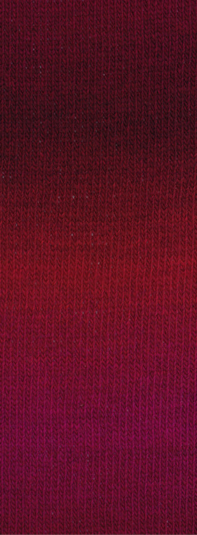 Lana Grossa Gomitolo Versione -462 zwartrood/bourgondisch/bordeaux