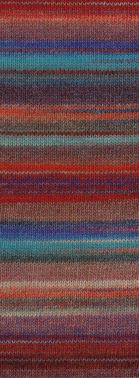 Lana Grossa Gomitolo Intenso -240 turkoois/blauw/donker rood/grijs rood/rood/oranje/grijs groen/beige/grijs bruin