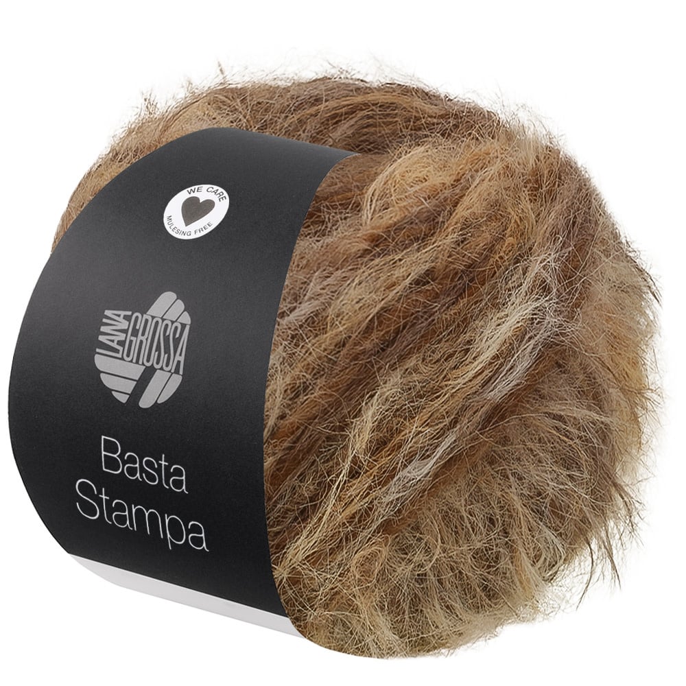 Lana Grossa Basta Stampa -209 beige/kameel/taupe/grijs bruin