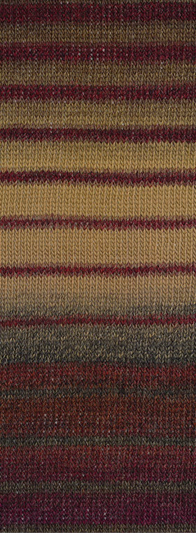 Lana Grossa Gomitolo Gala -4043 zwartbruin/donker bruin/grijs bruin/bourgondisch/kameel/wijnrood