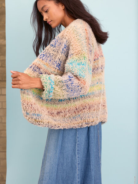 Vest top-down gebreid -Candy & Pelliccia