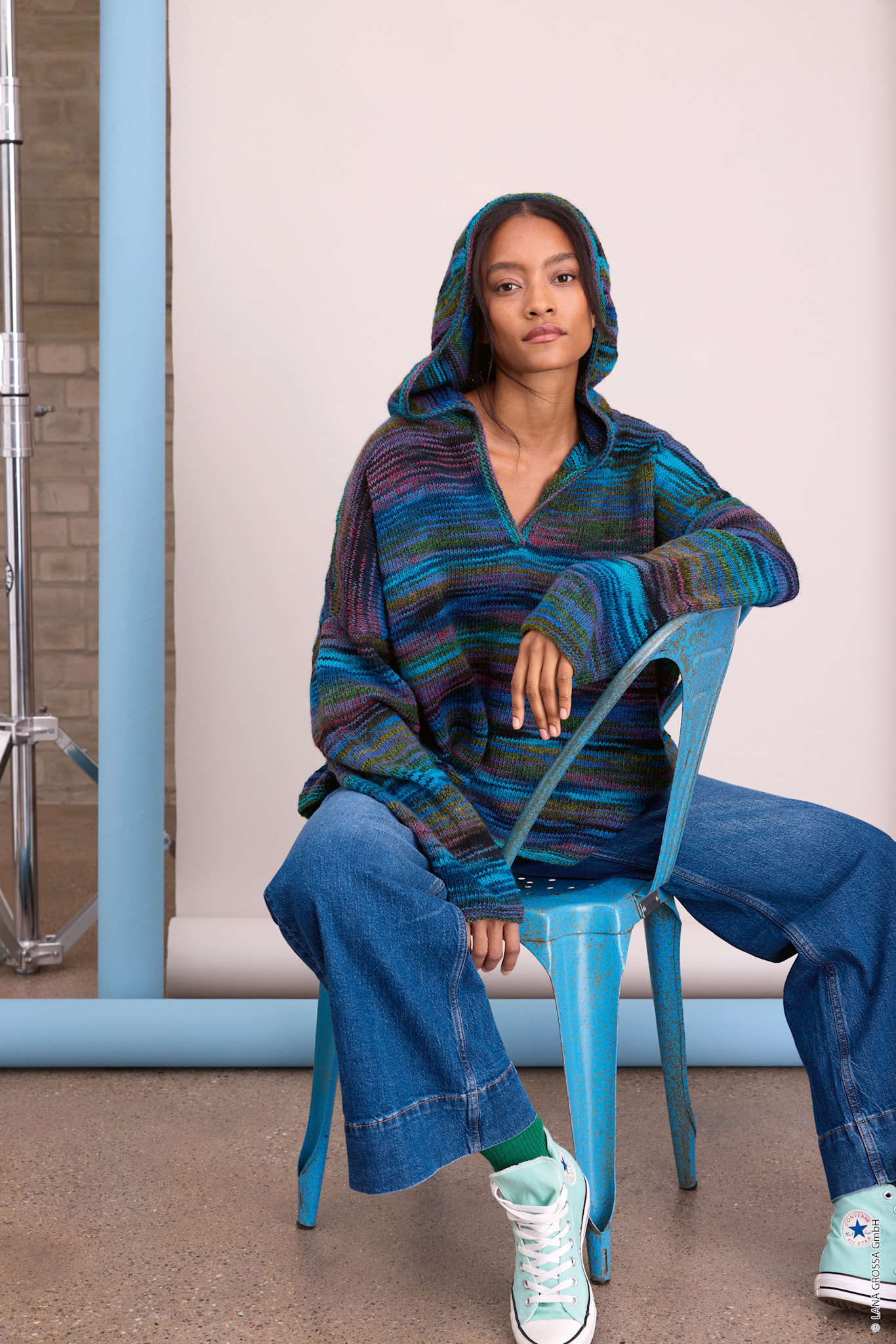 Oversized Hoodie -Gomitolo Disegno