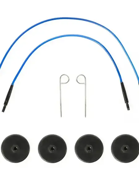 KnitPro Nylon Kabel set 27 en 30cm blauw