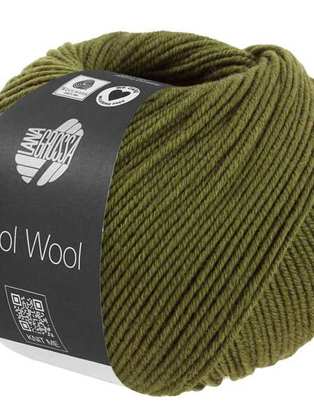Lana Grossa Cool Wool -1506 olijf gemêleerd