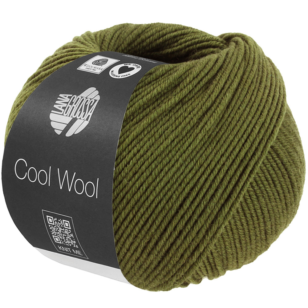Lana Grossa Cool Wool -1506 olijf gemêleerd