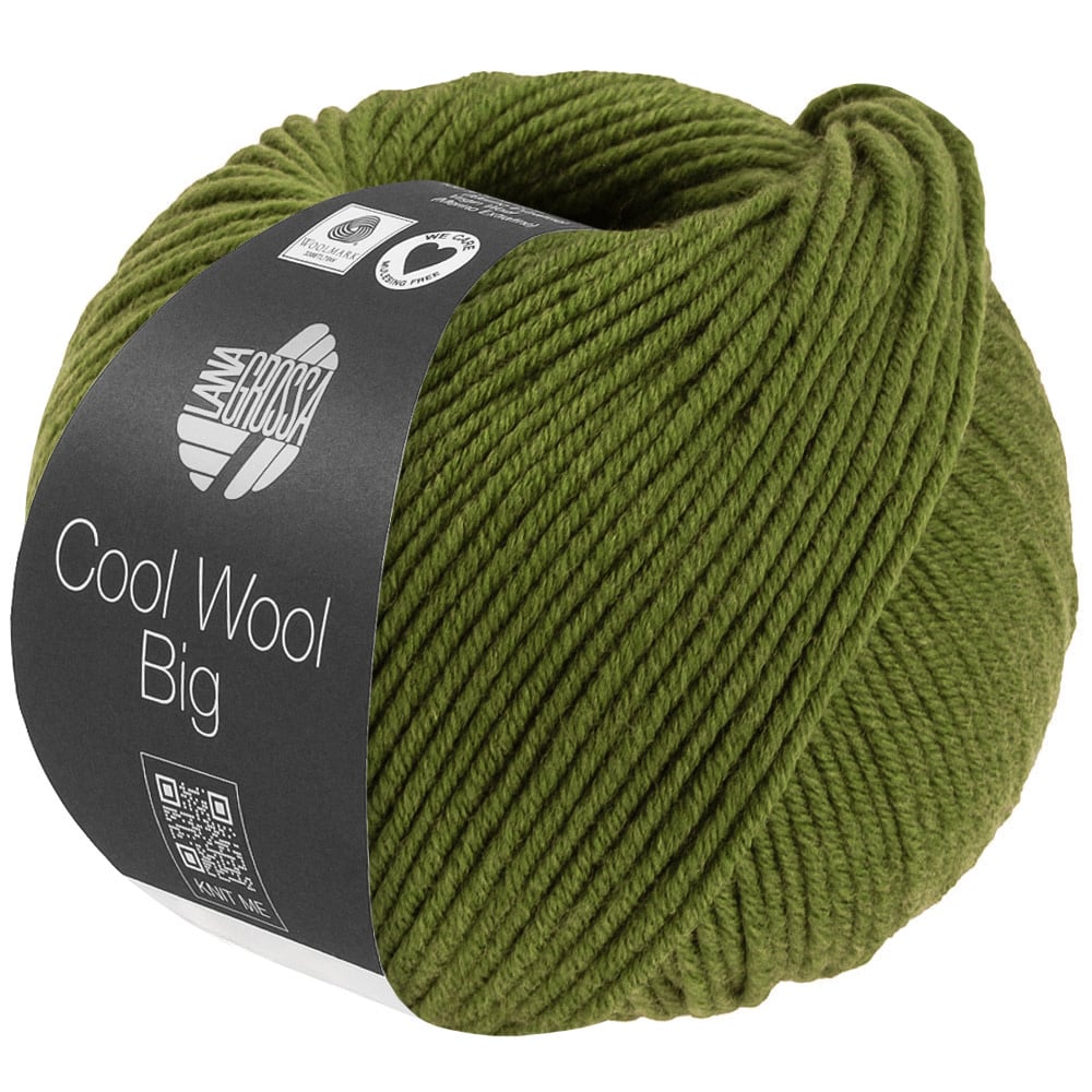 Lana Grossa Cool Wool Big -1706 olijf gemêleerd