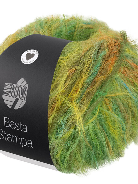 Lana Grossa Basta Stampa -201 geel/oranje/groen/pistache