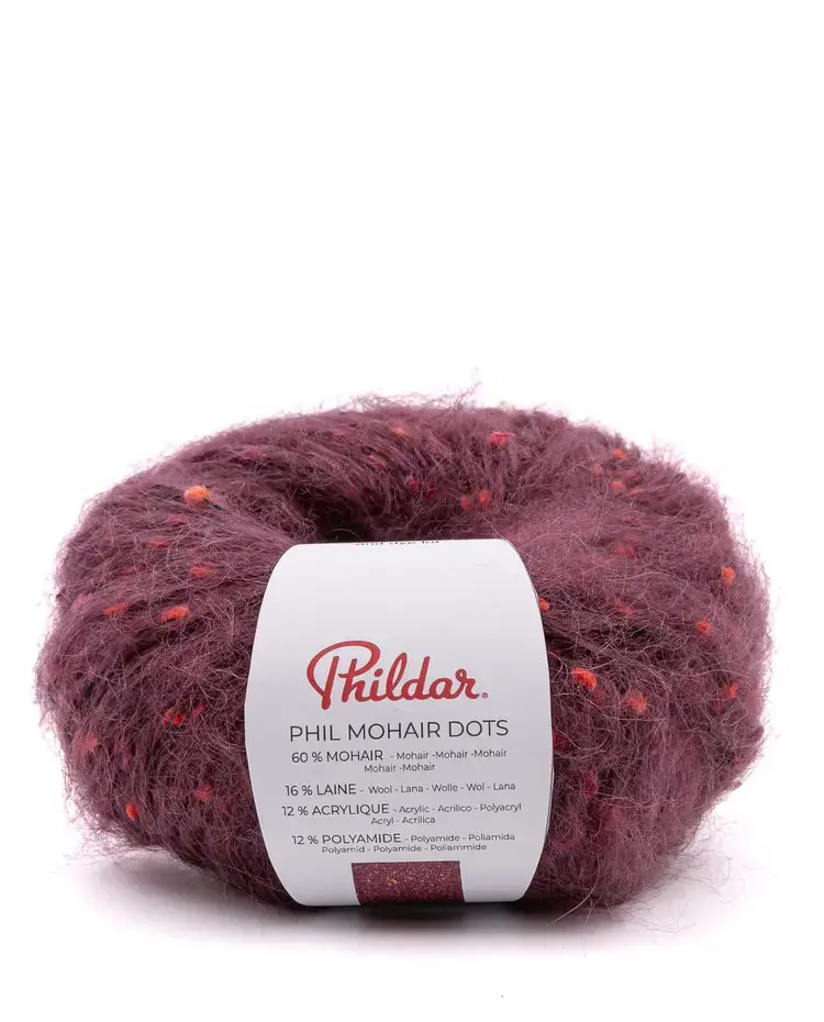 Phildar Phil Mohair Dots -2445 bois de violette