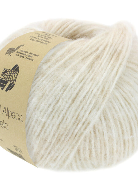 Lana Grossa Natural Alpaca Pelo -005 ruwwit/lichtbeige