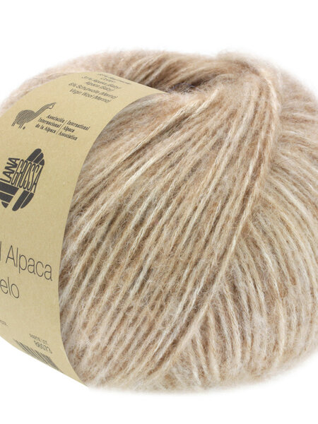 Lana Grossa Natural Alpaca Pelo -007 kameel/beige
