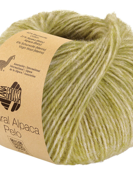 Lana Grossa Natural Alpaca Pelo -026 kiwi gemêleerd