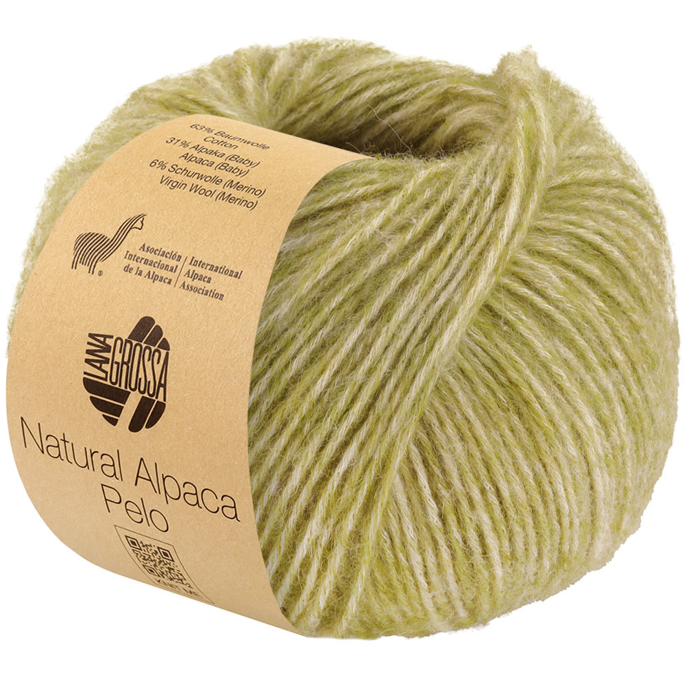Lana Grossa Natural Alpaca Pelo -026 kiwi gemêleerd