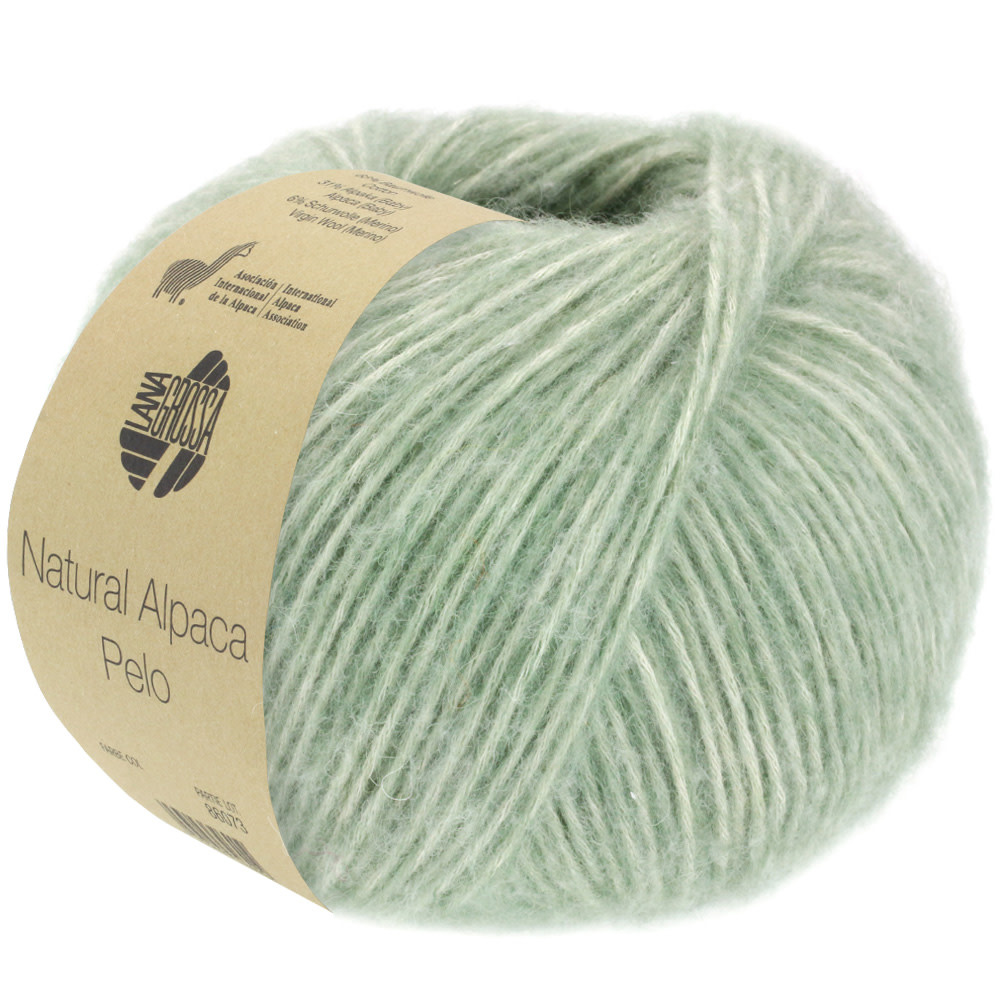 Lana Grossa Natural Alpaca Pelo -014 munt gemêleerd