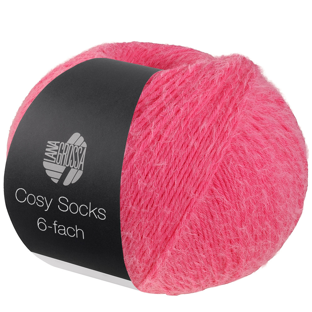 Lana Grossa Cosy Socks 6-fach -1004 felroze
