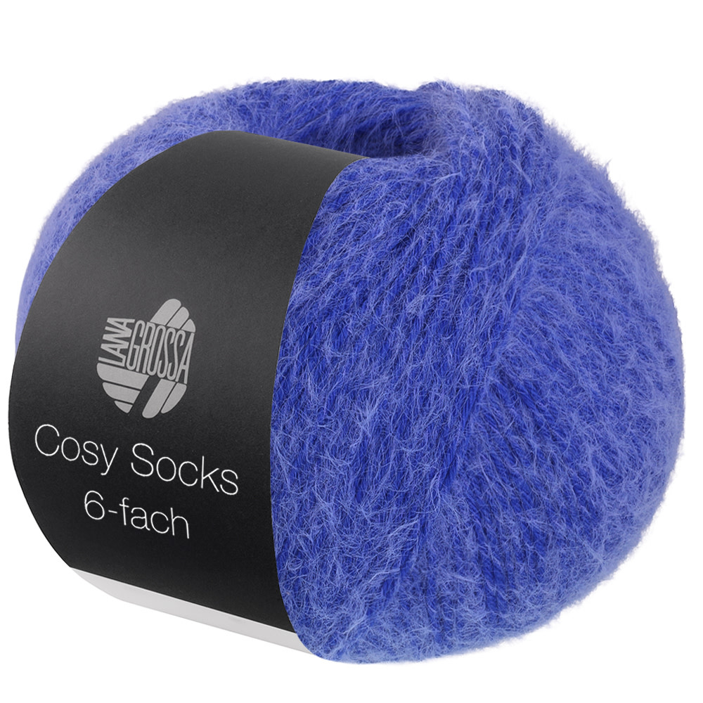 Lana Grossa Cosy Socks 6-fach -1008 blauw