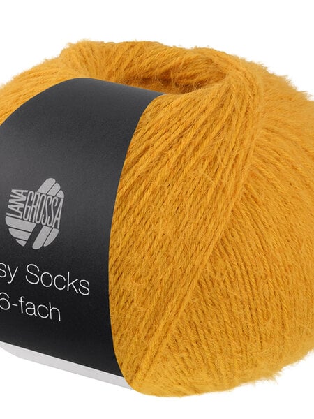 Lana Grossa Cosy Socks 6-fach -1011 oranjegeel